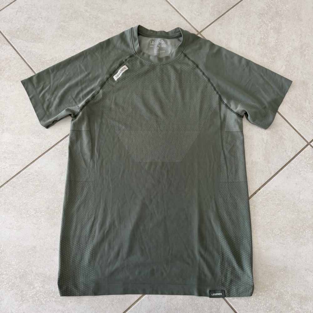 Legends Shirt Mens M Green Activewear Luka‎ Performance Lightweight Training